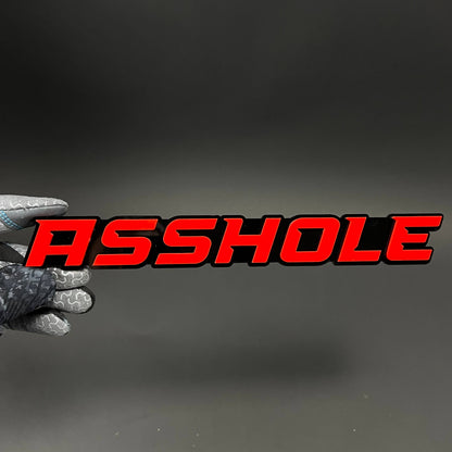 1PC ASSHOLE 3D Acrylic Badge - Car Truck Emblem Fender Tailgate Trunk Sticker