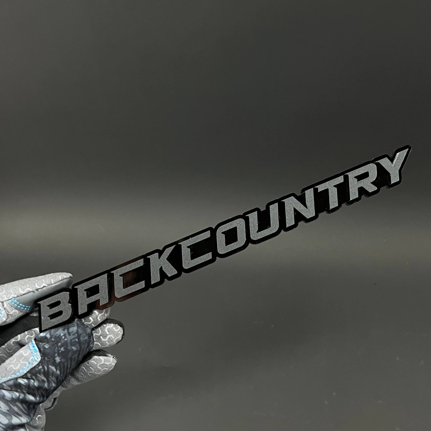 1PC BACKCOUNTRY 3D Acrylic Badge - Car Truck Emblem Fender Sticker