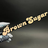 1PC Brown Sugar 3D Acrylic Badge - Car Truck Emblem Fender Sticker