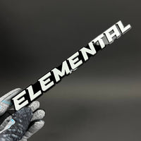 1PC ELEMENTAL 3D Acrylic Badge - Car Truck Emblem Fender Tailgate Trunk Sticker