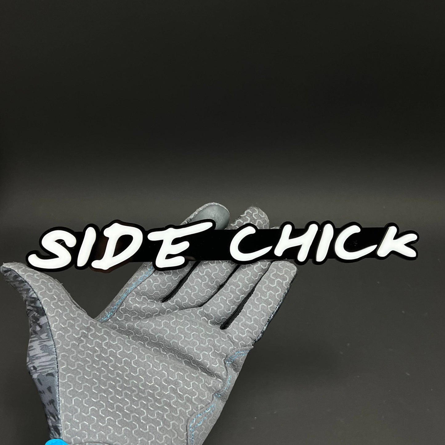 1PC SIDE CHICK 3D Acrylic Badge - Car Truck Emblem Fender Tailgate Trunk Sticker