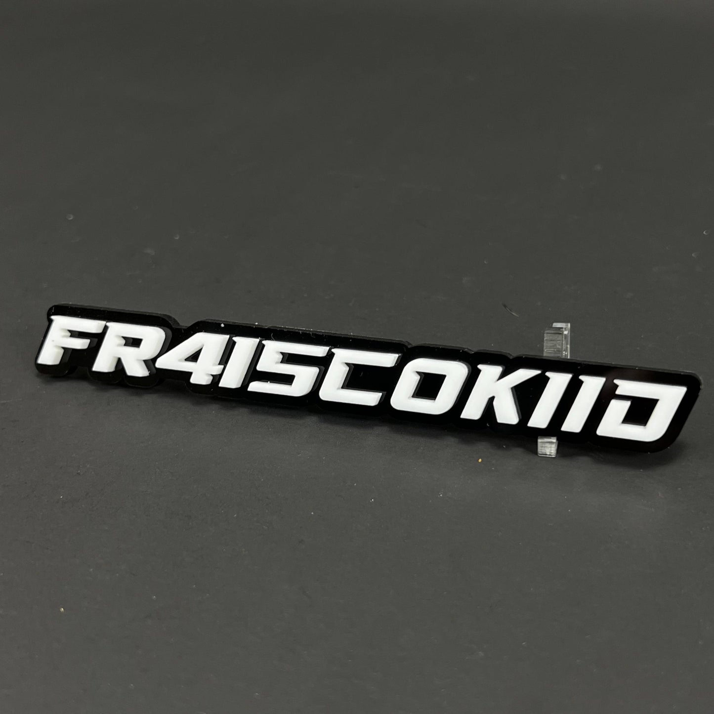 1PC FR415COKIID 3D Acrylic Badge - Car Truck Emblem Fender Sticker