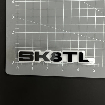 1PC SK8TL 3D Acrylic Badge - Car Truck Emblem Fender Tailgate Trunk Sticker