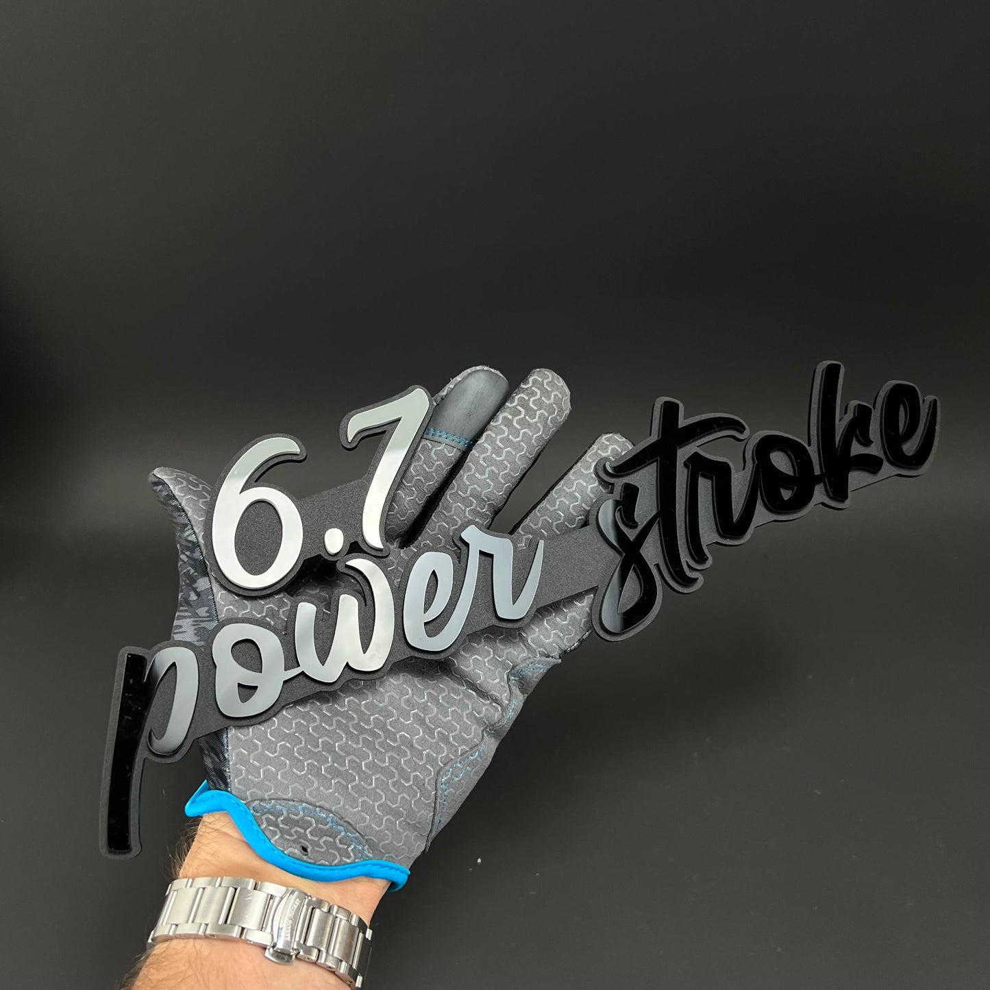 1PC 6.7 power stroke 3D Acrylic Badge - Car Truck Emblem Fender Sticker