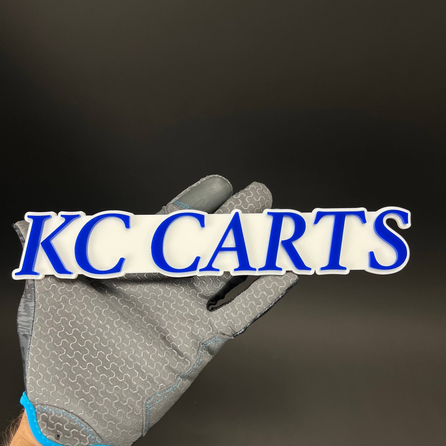 1PC KC CARTS 3D Acrylic Badge - Car Truck Emblem Fender Tailgate Trunk Sticker