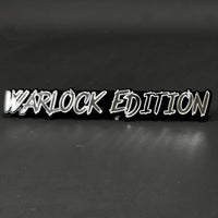 1PC WARLOCK EDITION 3D Acrylic Badge - Car Truck Emblem Fender Sticker
