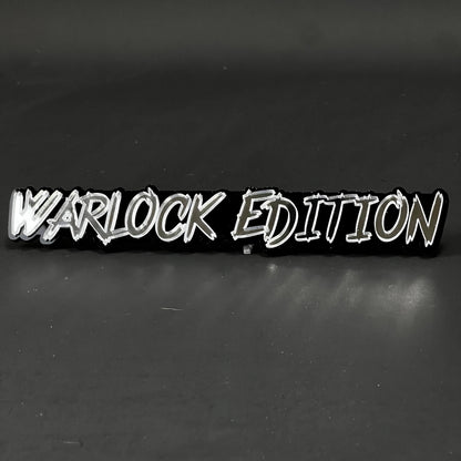 1PC WARLOCK EDITION 3D Acrylic Badge - Car Truck Emblem Fender Sticker