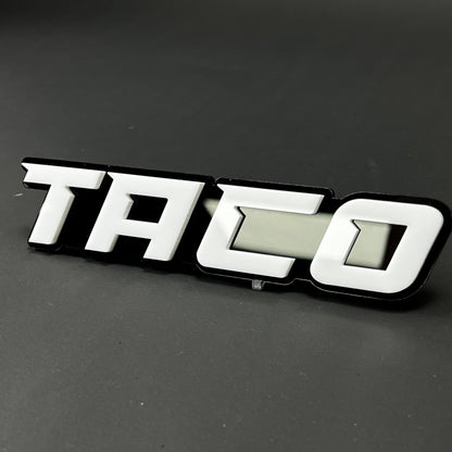 1PC TACO 3D Acrylic Badge - Car Truck Emblem Fender Tailgate Trunk Sticker
