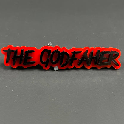 1PC THE GODFATHER 3D Acrylic Badge - Car Truck Emblem Fender Sticker