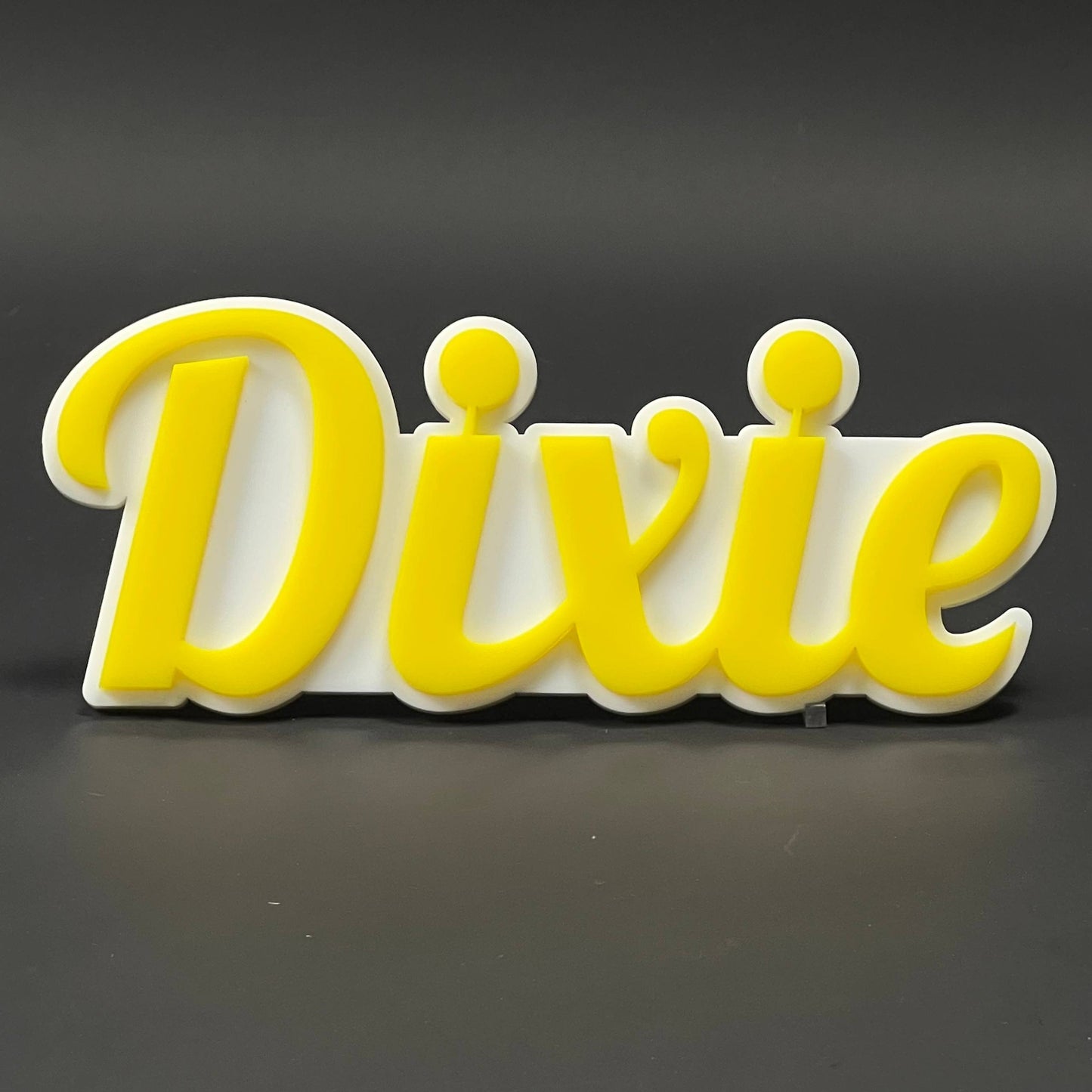 1PC Dixie 3D Acrylic Badge - Car Truck Emblem Fender Tailgate Trunk Sticker