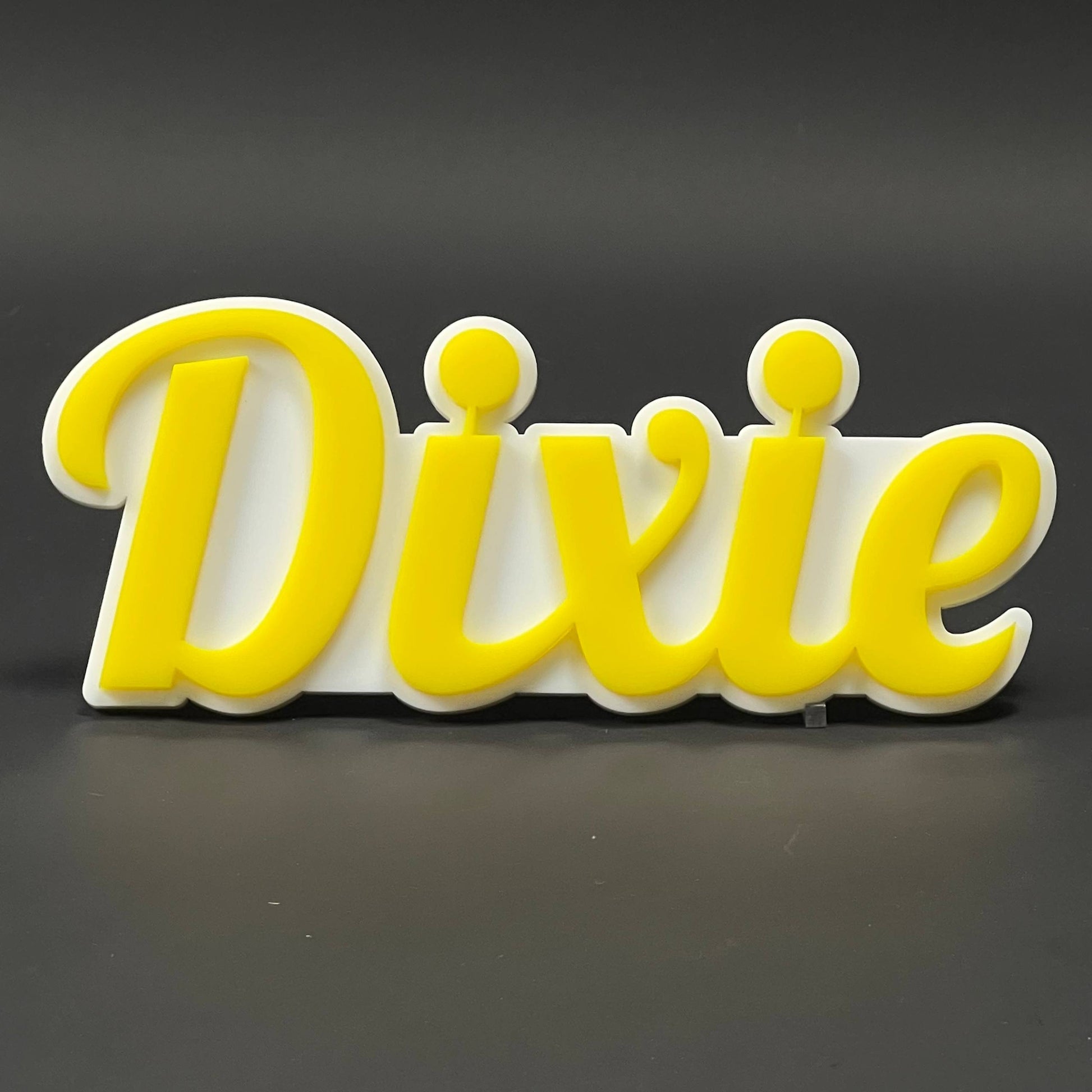 1PC Dixie 3D Acrylic Badge - Car Truck Emblem Fender Tailgate Trunk Sticker