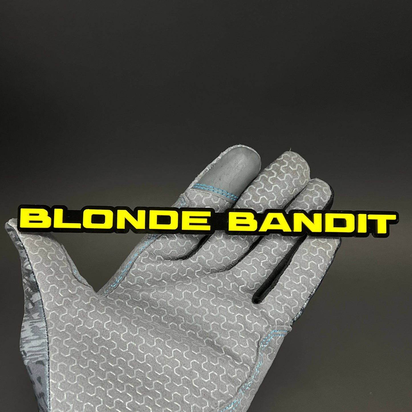1PC BLONDE BANDIT 3D Acrylic Badge - Car Truck Emblem Fender Sticker