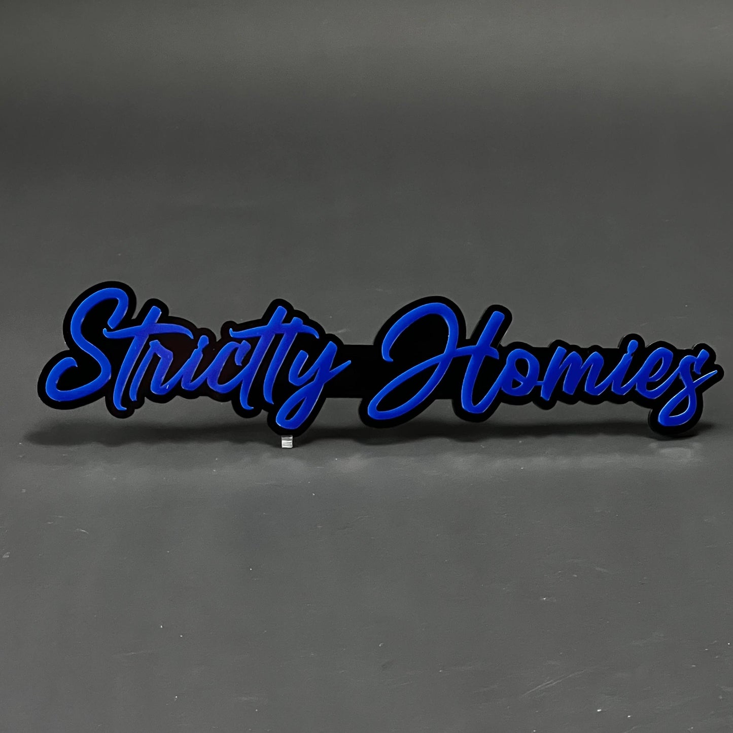 1PC Strictly Homies 3D Acrylic Badge - Car Truck Emblem Fender Sticker