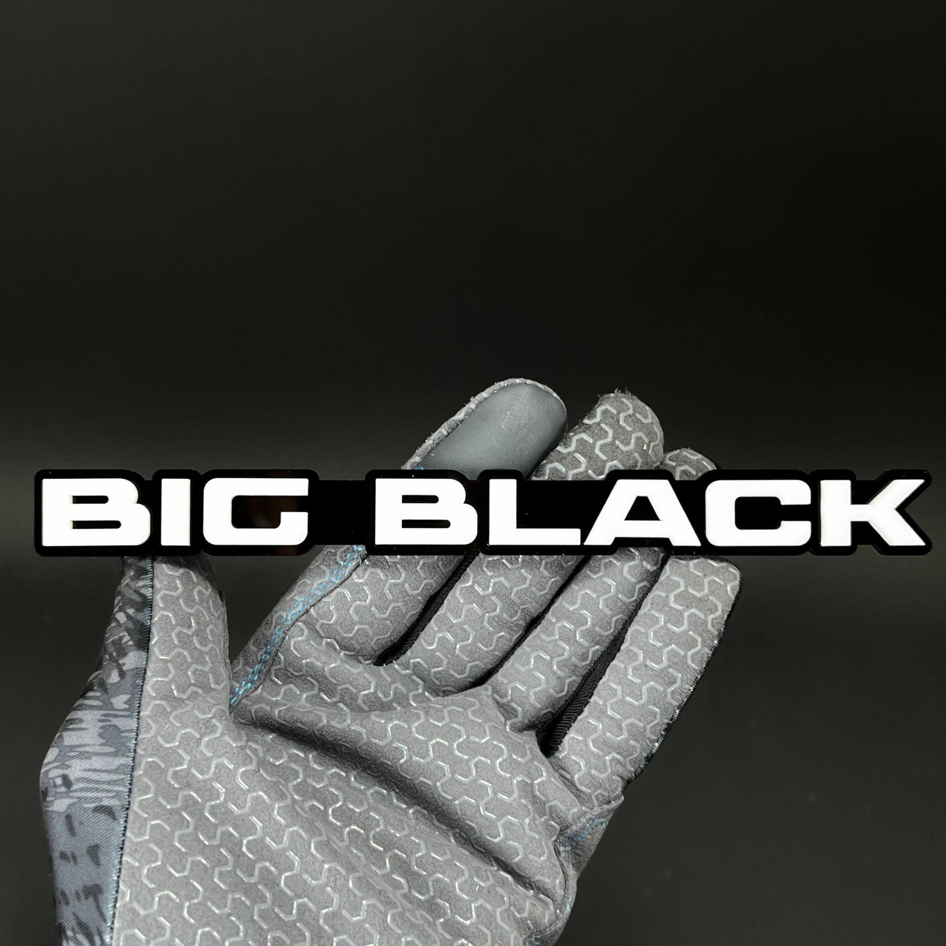 1PC BIG BLACK 3D Acrylic Badge - Car Truck Emblem Fender Tailgate Trunk Sticker