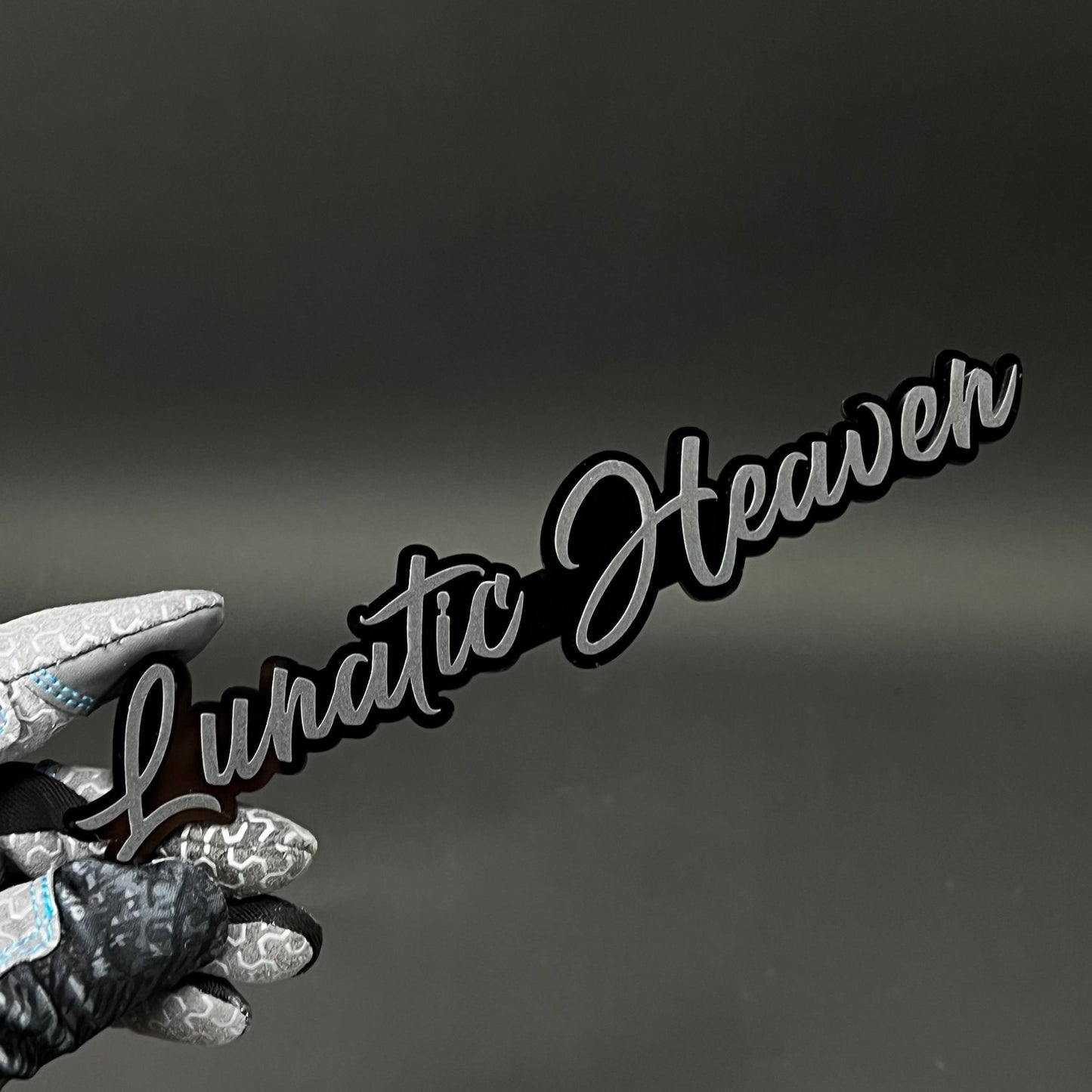 1PC Lunatic Heaven 3D Acrylic Badge - Car Truck Emblem Fender Sticker