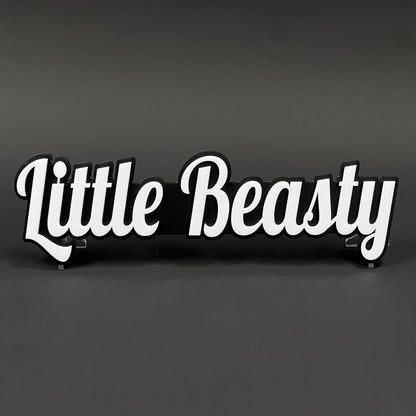 Little Beasty 3D Acrylic Badge - Car Truck Emblem Fender Tailgate Trunk Sticker