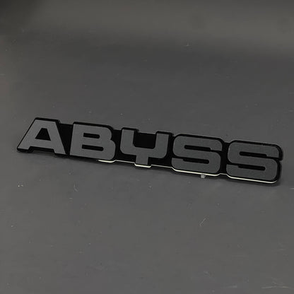 1PC ABYSS 3D Acrylic Badge - Car Truck Emblem Fender Tailgate Trunk Sticker