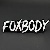 1PC FOXBODY 3D Acrylic Badge - Car Truck Emblem Fender Tailgate Trunk Sticker