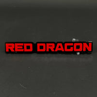 1PC RED DRAGON 3D Acrylic Badge - Car Truck Emblem Fender Tailgate Trunk Sticker