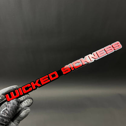 1PC WICKED SICKNESS 3D Acrylic Badge - Car Truck Emblem Fender Sticker