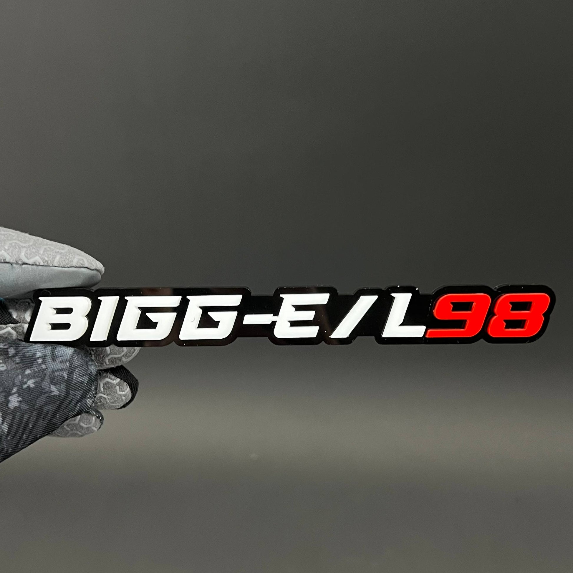 1PC BIGG-E / L98 3D Acrylic Badge - Car Truck Emblem Fender Sticker