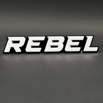 1PC REBEL 3D Acrylic Badge - Car Truck Emblem Fender Tailgate Trunk Sticker