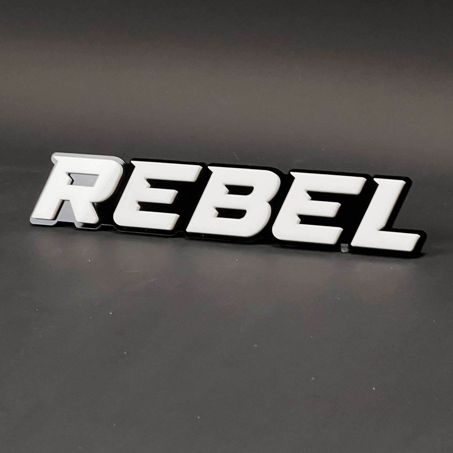 1PC REBEL 3D Acrylic Badge - Car Truck Emblem Fender Tailgate Trunk Sticker