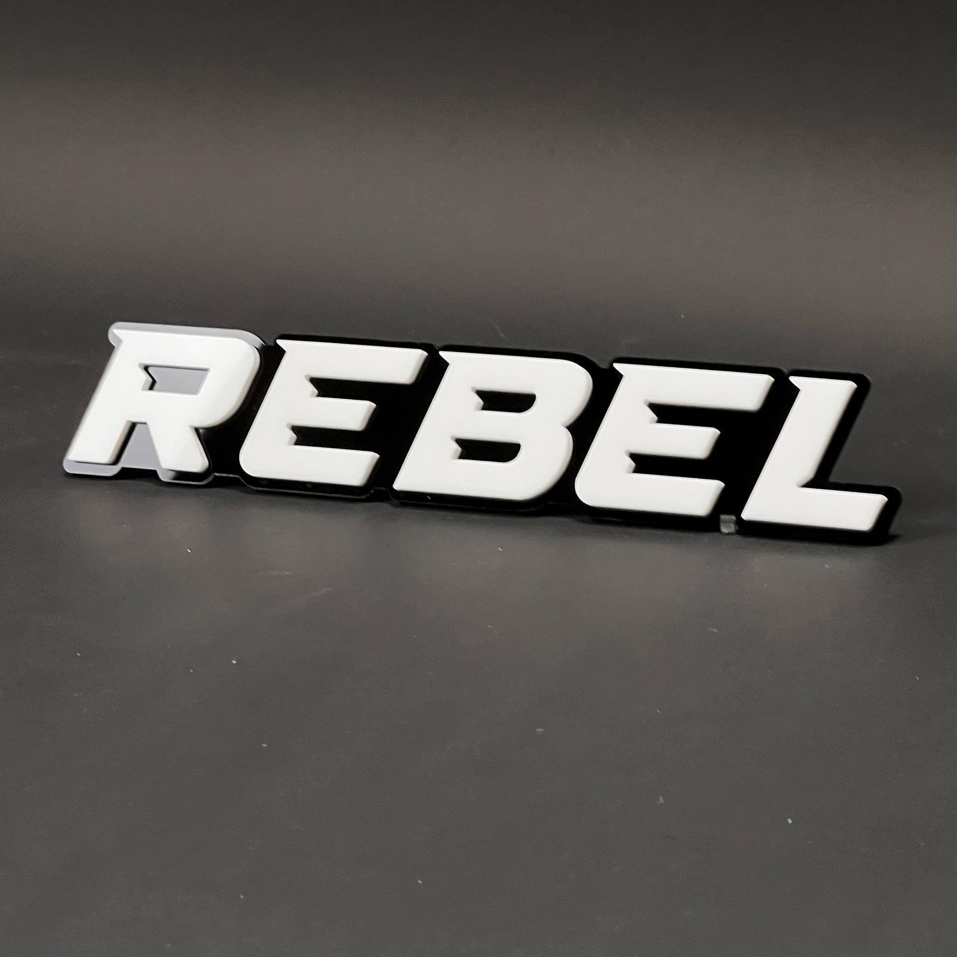 1PC REBEL 3D Acrylic Badge - Car Truck Emblem Fender Tailgate Trunk Sticker