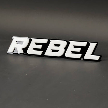 1PC REBEL 3D Acrylic Badge - Car Truck Emblem Fender Tailgate Trunk Sticker