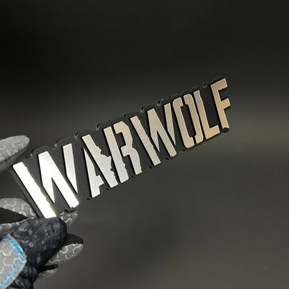 1PC WARWOLF 3D Acrylic Badge - Car Truck Emblem Fender Tailgate Trunk Sticker