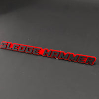 1PC SLEDGE HAMMER 3D Acrylic Badge - Car Truck Emblem Fender Sticker