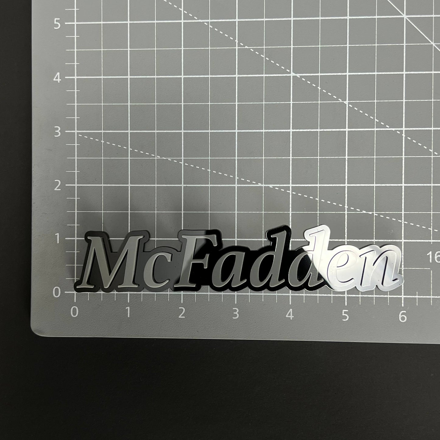 1PC McFadden 3D Acrylic Badge - Car Truck Emblem Fender Tailgate Trunk Sticker