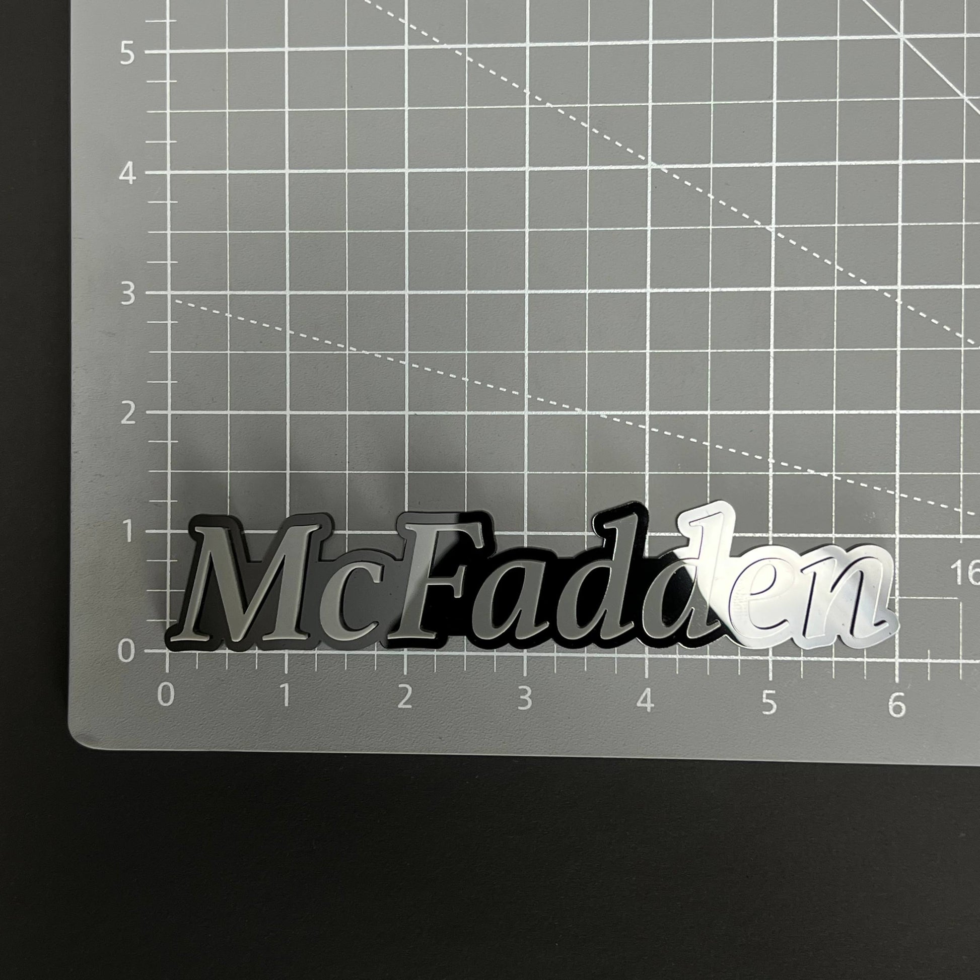 1PC McFadden 3D Acrylic Badge - Car Truck Emblem Fender Tailgate Trunk Sticker