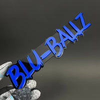 1PC BLU-BALLZ 3D Acrylic Badge - Car Truck Emblem Fender Tailgate Trunk Sticker
