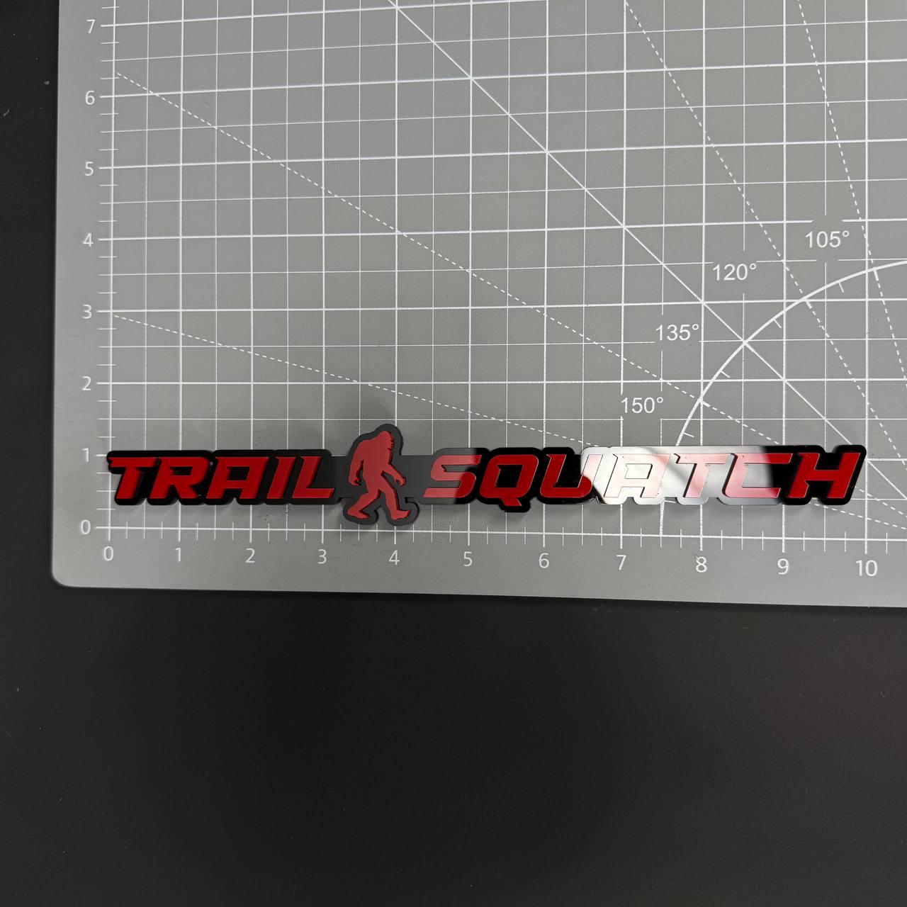 1PC TRAIL SQUATCH 3D Acrylic Badge - Car Truck Emblem Fender Sticker