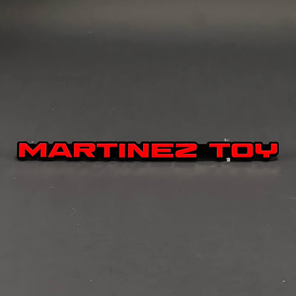 1PC MARTINEZ TOY 3D Acrylic Badge - Car Truck Emblem Fender Sticker
