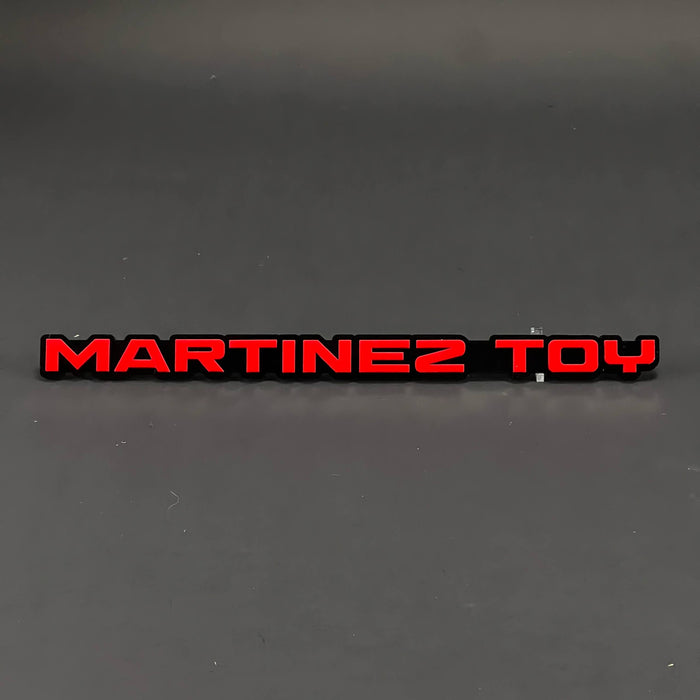 1PC MARTINEZ TOY 3D Acrylic Badge - Car Truck Emblem Fender Sticker