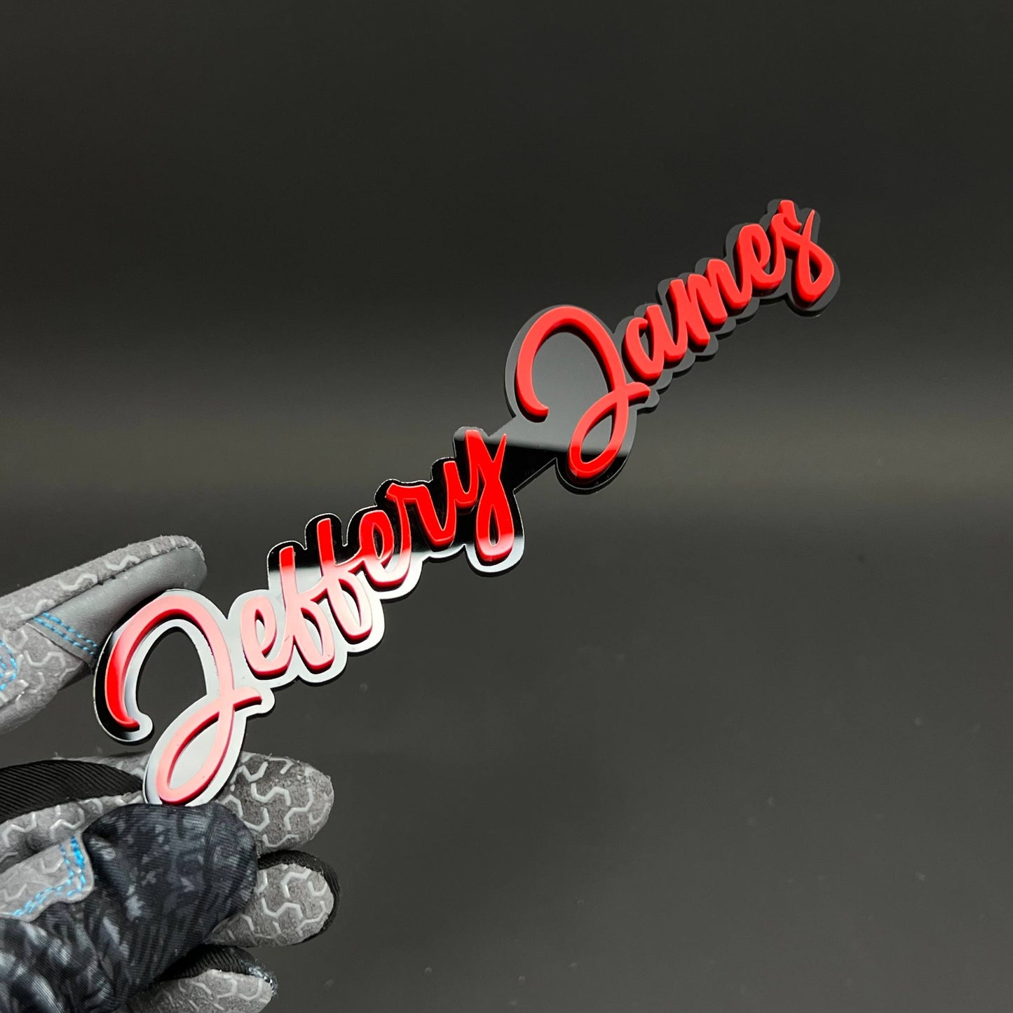 1PC Jeffery James 3D Acrylic Badge - Car Truck Emblem Fender Sticker