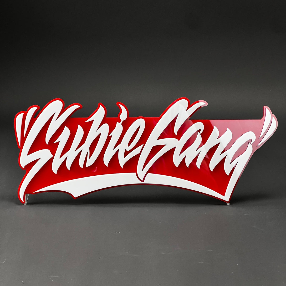 1PC SubieGang 3D Acrylic Badge - Car Truck Emblem Fender Tailgate Trunk Sticker