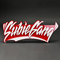 1PC SubieGang 3D Acrylic Badge - Car Truck Emblem Fender Tailgate Trunk Sticker