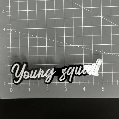 1PC Young squad 3D Acrylic Badge - Car Truck Emblem Fender Sticker