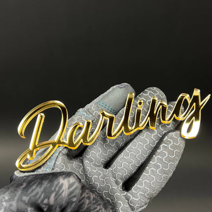 1PC Darling 3D Acrylic Badge - Car Truck Emblem Fender Tailgate Trunk Sticker