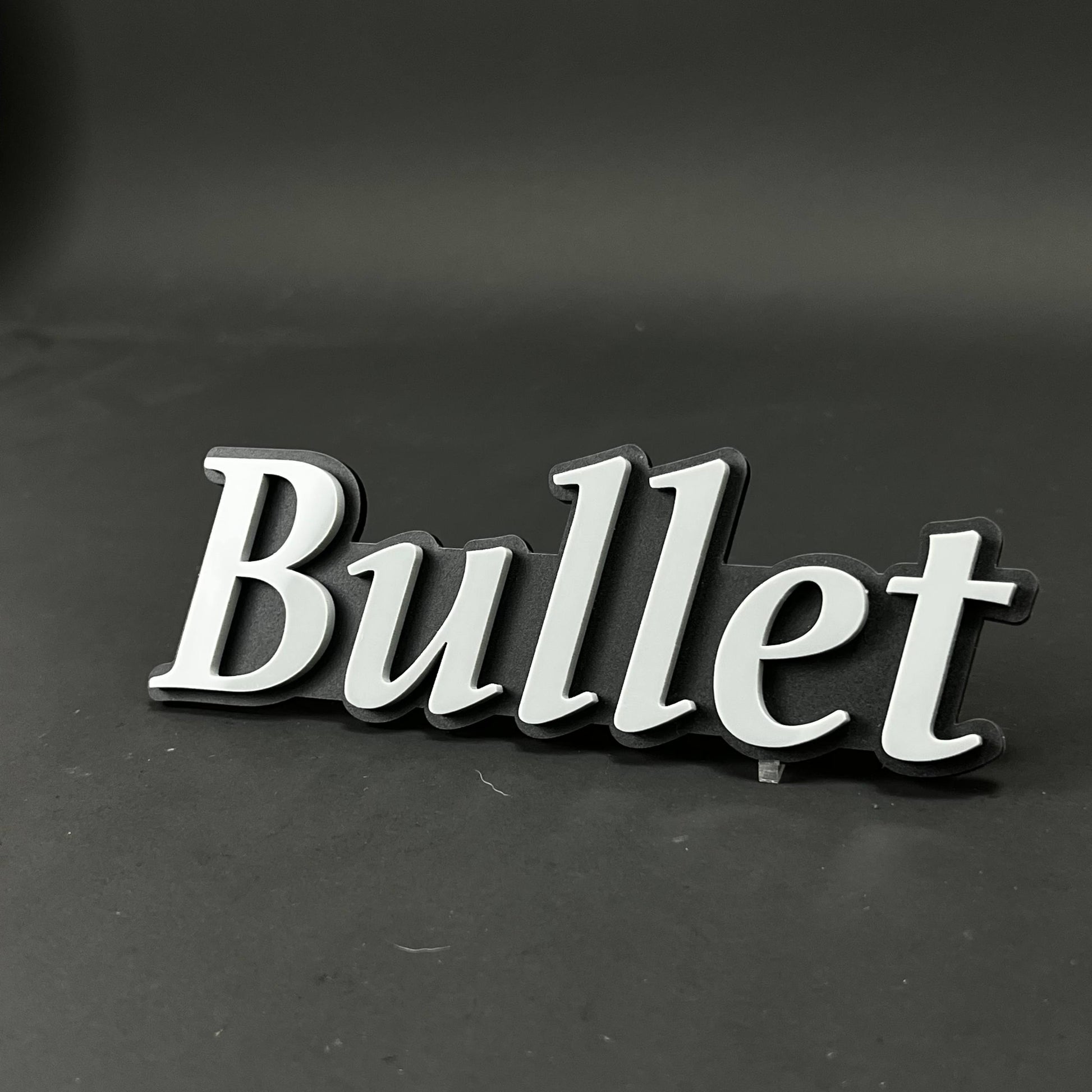 1PC Bullet 3D Acrylic Badge - Car Truck Emblem Fender Tailgate Trunk Sticker