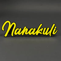 1PC Nanakuli 3D Acrylic Badge - Car Truck Emblem Fender Tailgate Trunk Sticker
