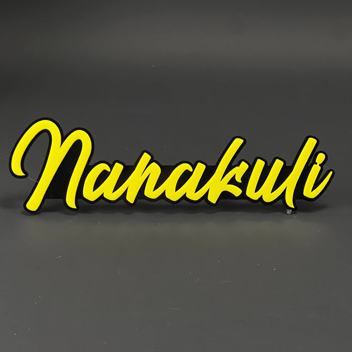 1PC Nanakuli 3D Acrylic Badge - Car Truck Emblem Fender Tailgate Trunk Sticker