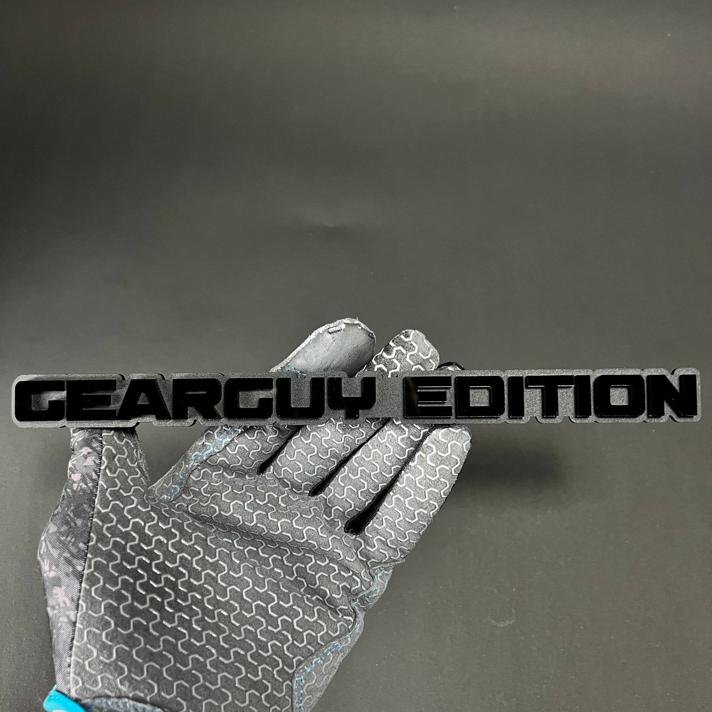 1PC GEARGUY EDITION 3D Acrylic Badge - Car Truck Emblem Fender Sticker