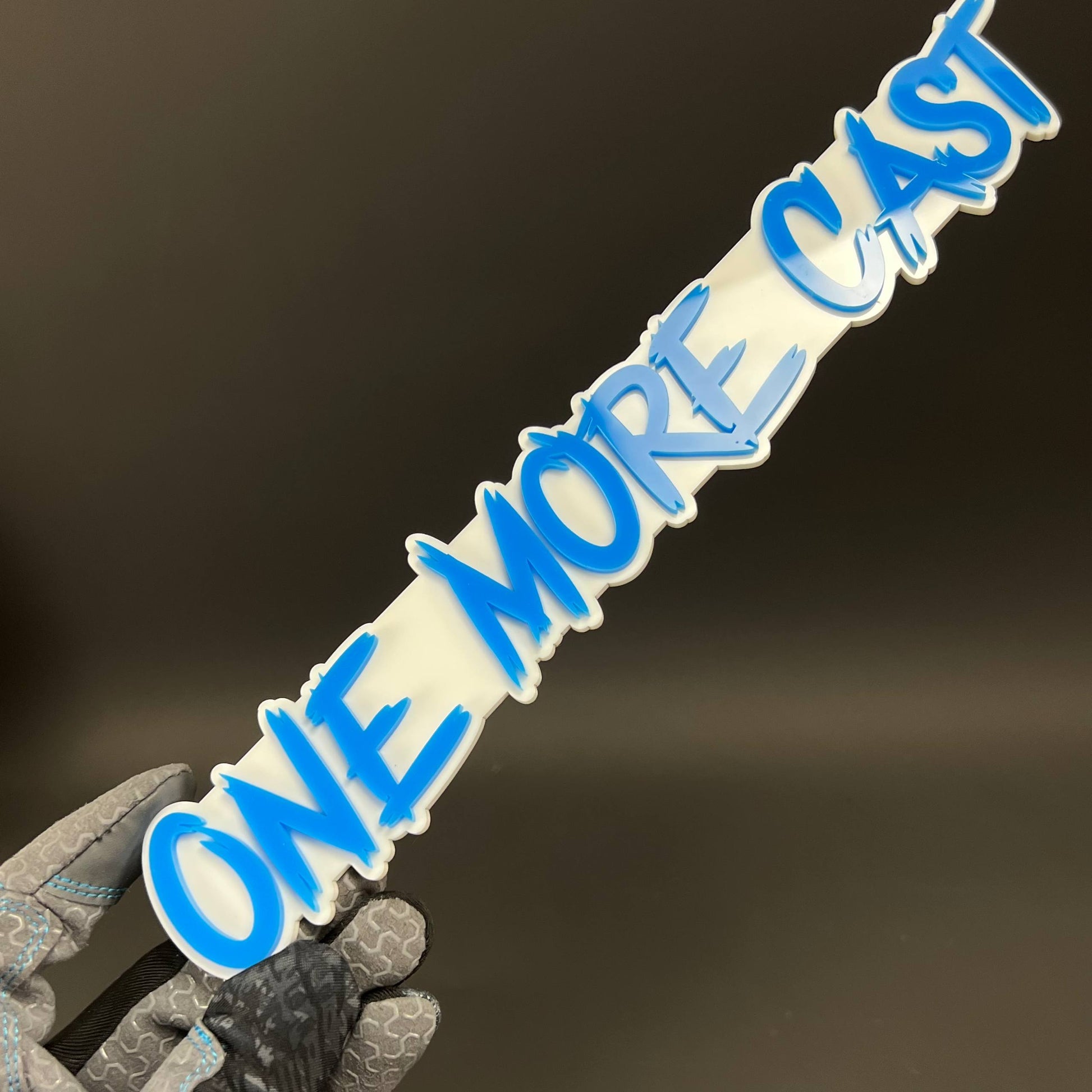 1PC ONE MORE CAST 3D Acrylic Badge - Car Truck Emblem Fender Sticker