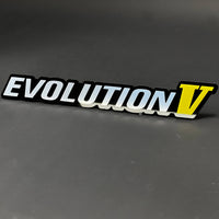 1PC EVOLUTION V 3D Acrylic Badge - Car Truck Emblem Fender Sticker