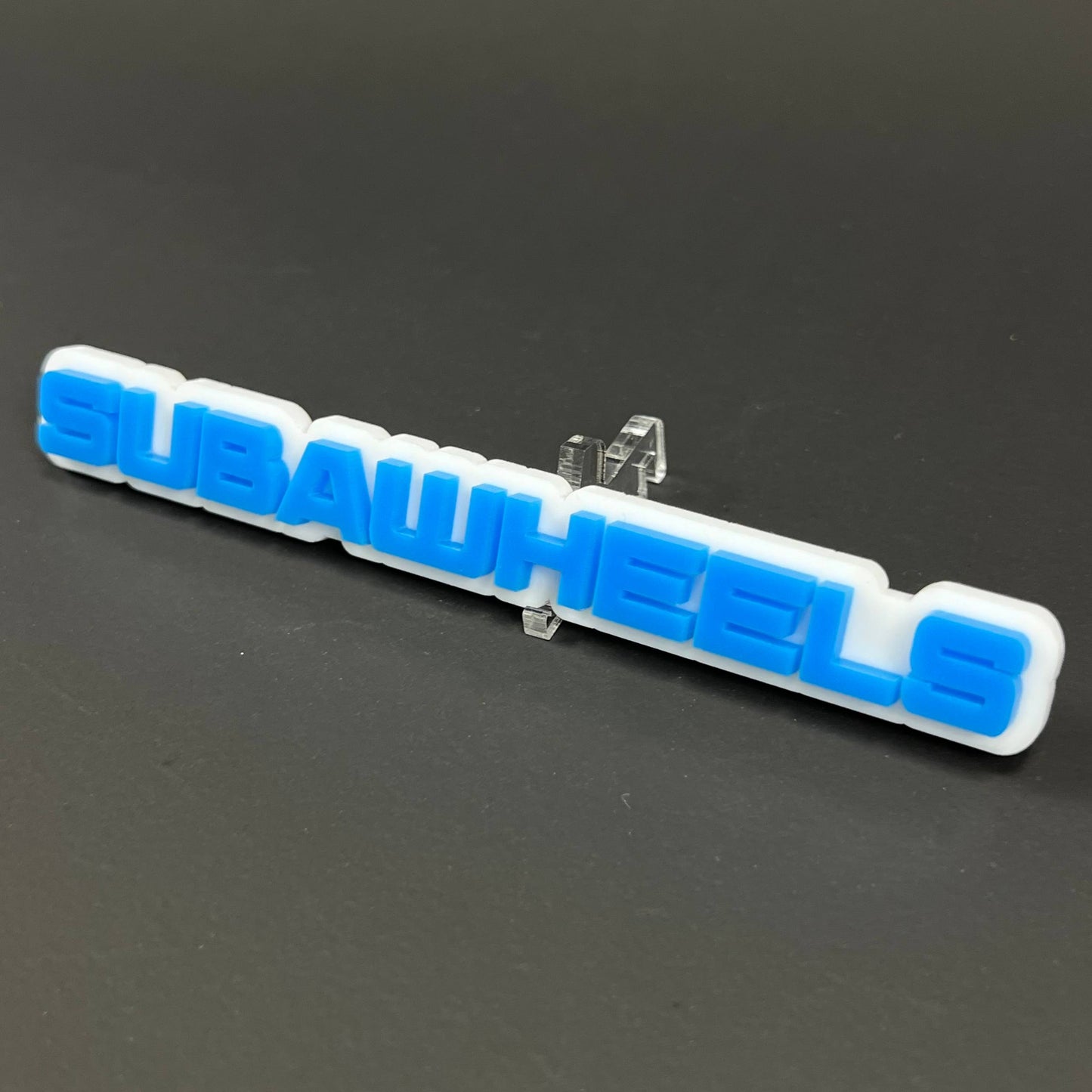 1PC SUBAWHEELS 3D Acrylic Badge - Car Truck Emblem Fender Tailgate Trunk Sticker