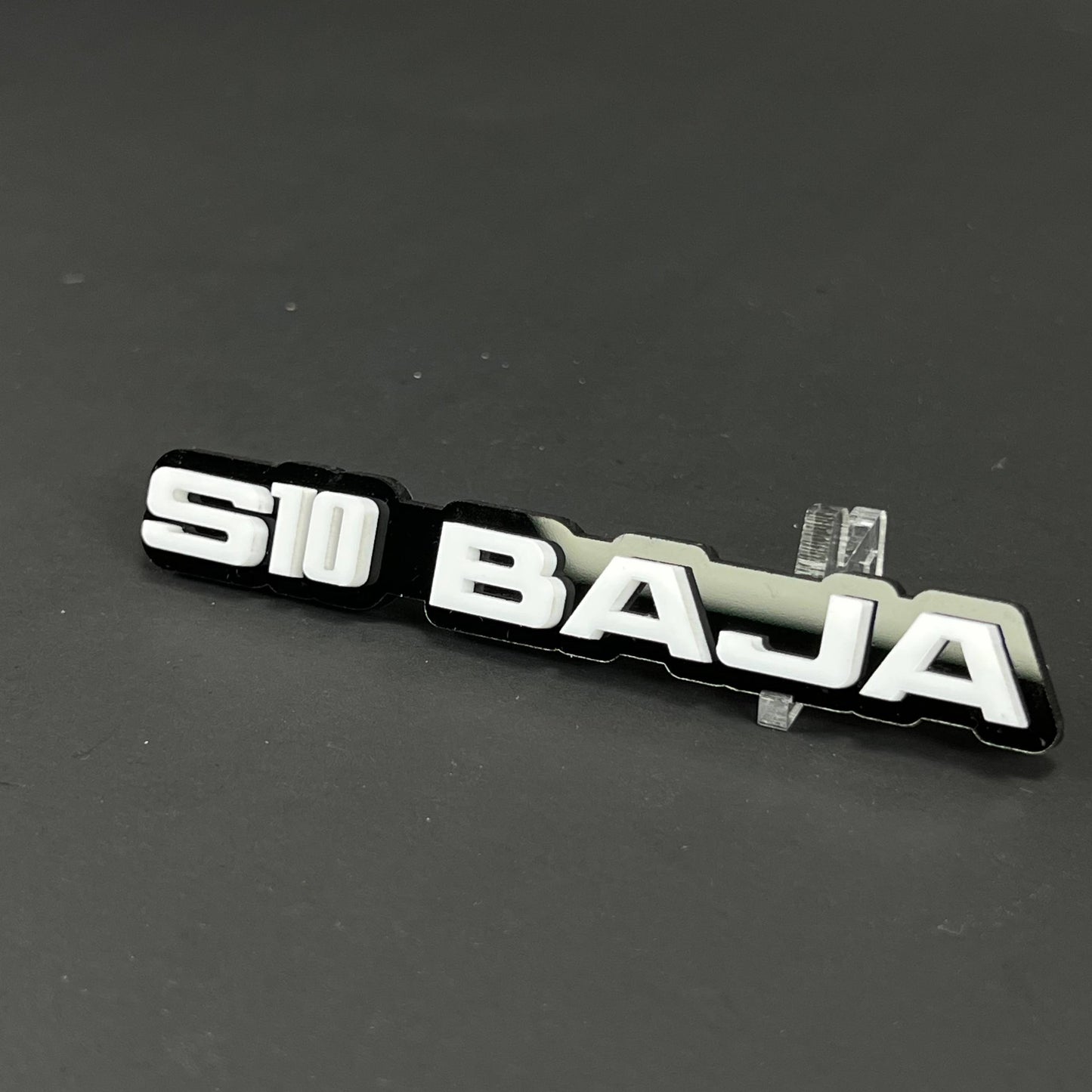 1PC S10 BAJA 3D Acrylic Badge - Car Truck Emblem Fender Tailgate Trunk Sticker